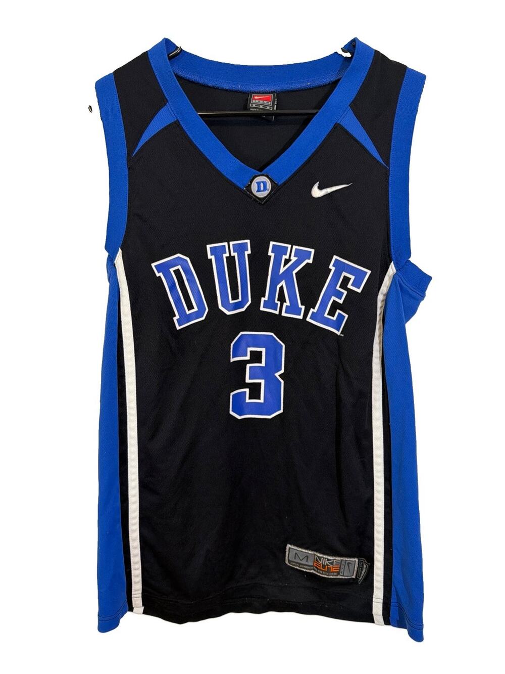 VINTAGE Duke Blue Devils Jersey Mens Medium Black Nike Elite Basketball NCAA 90s
